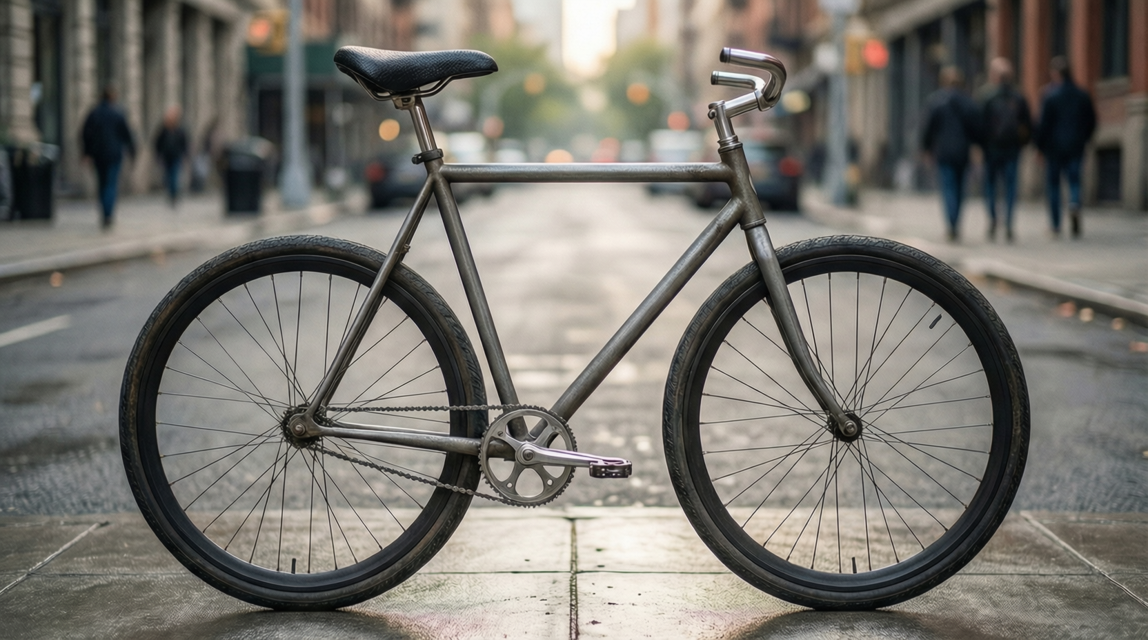 Close-up of Beaters Bike features